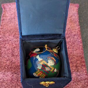 NIB Vintage Li Bien Hand Painted Children Around the World Christmas Ornament